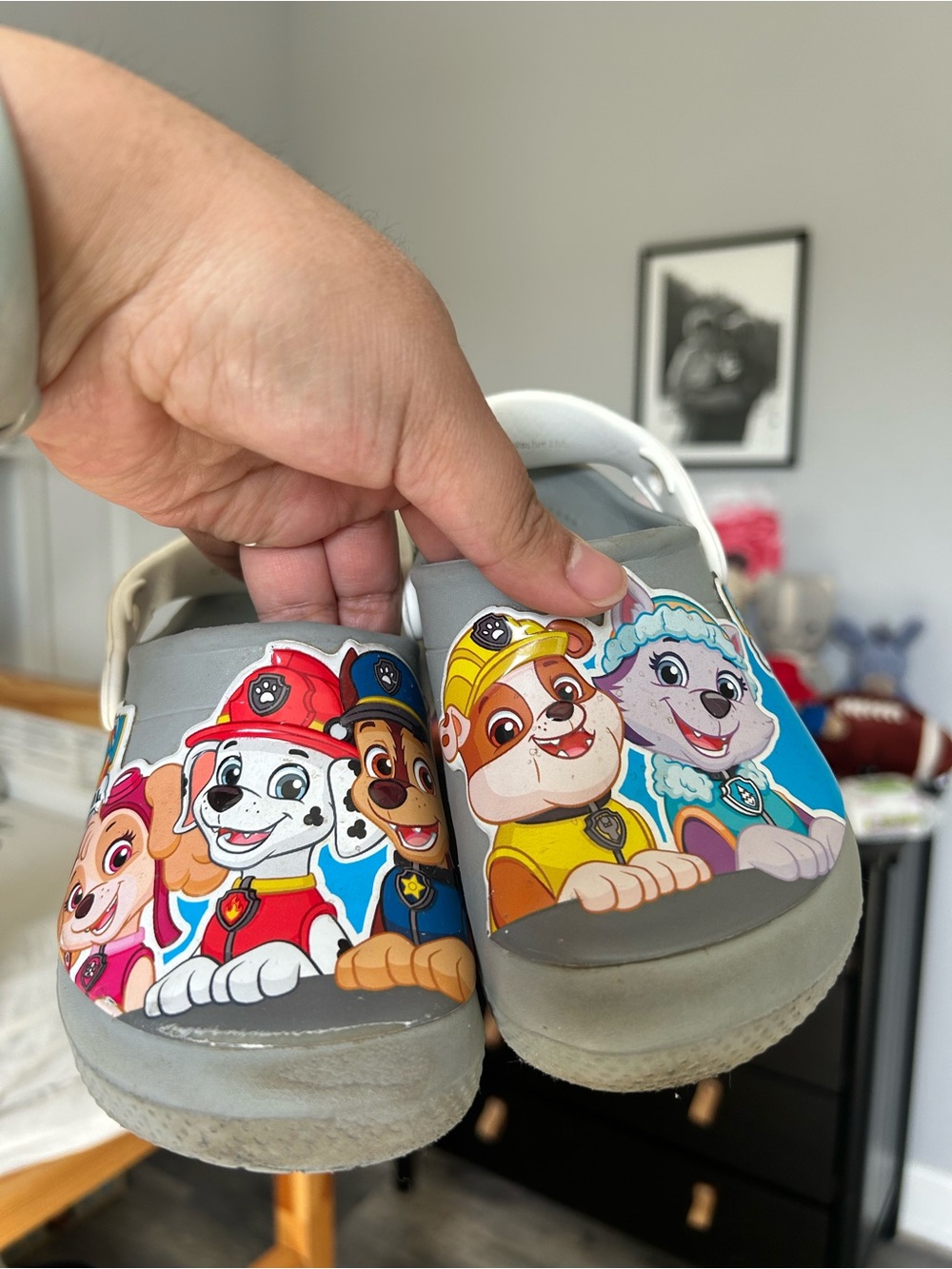 CROCS Kids Grey Paw Patrol Graphic Clogs